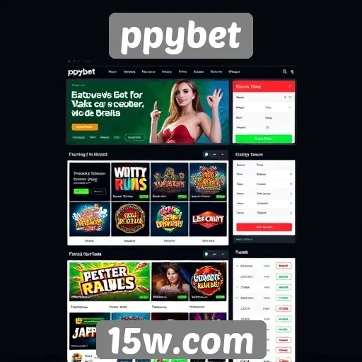 Análise da interface do usuário do site ppybet